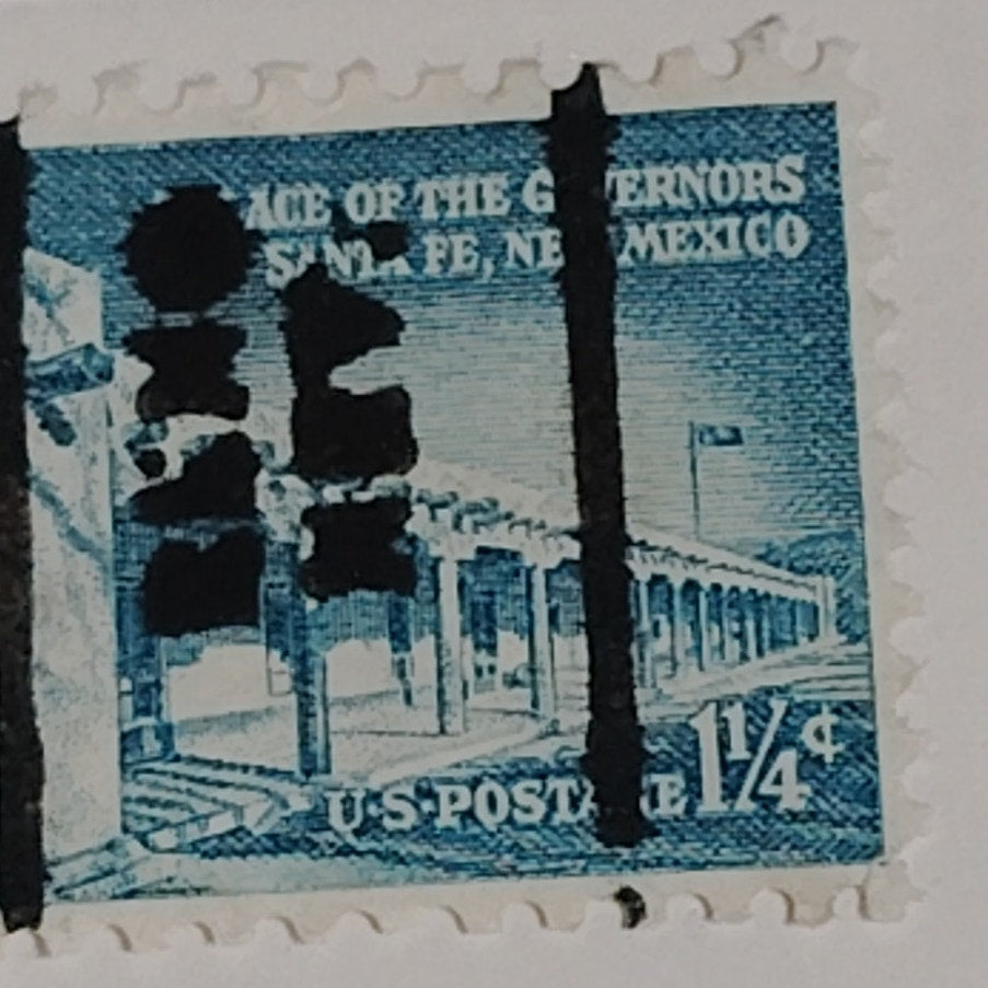 1954 1¼¢ Palace of the Governors Stamp – Liberty Series, Scott #1031A – Santa Fe
