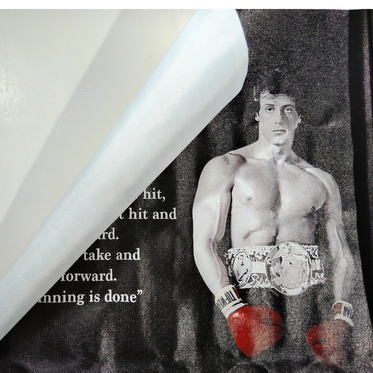 Rocky Balboa Motivational Quote Poster – Boxing Wall Art Print 18x12" (Unframed)
