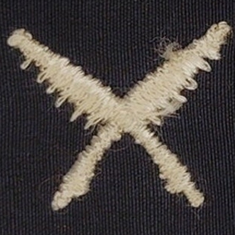 Vintage US Navy Coast Guard Yeoman YN Rating Patch 2‑1/4" × 2" Vintage Sew‑On