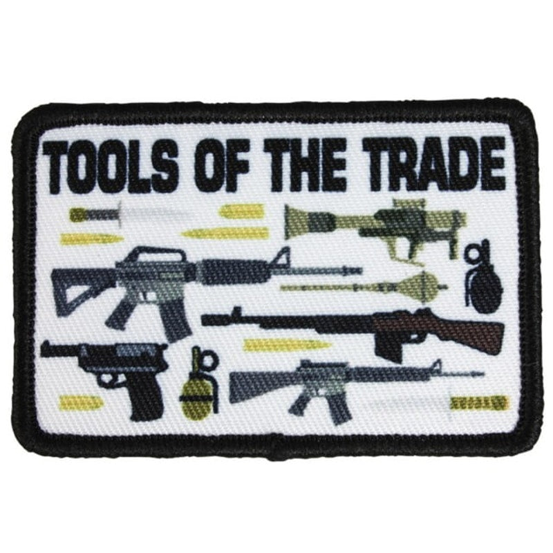 Military Tools of the Trade Novelty Patch Red Rock 3" × 2" Printed Hook Back