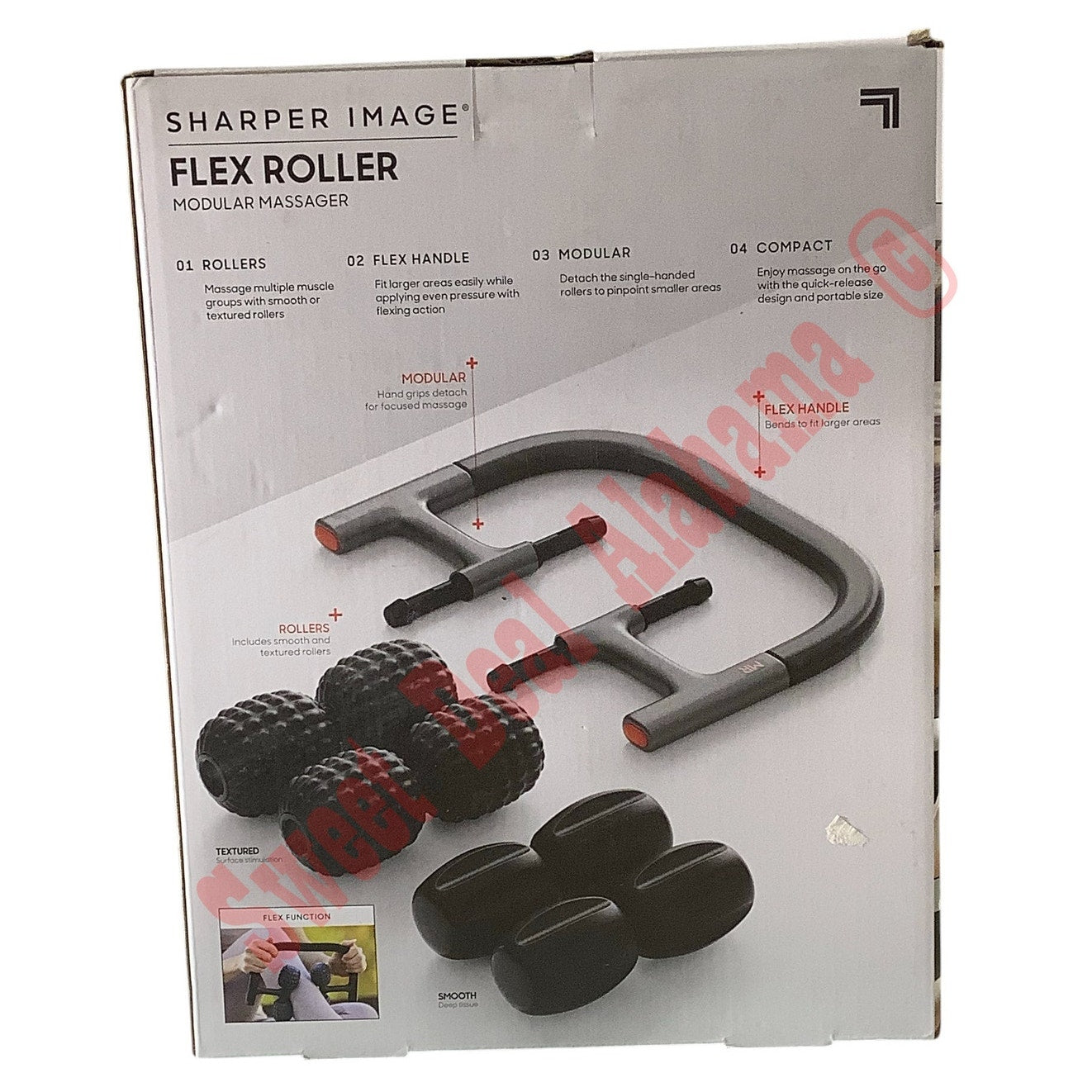 Sharper Image Flex Roller, Modular Massager with 8 Attachments