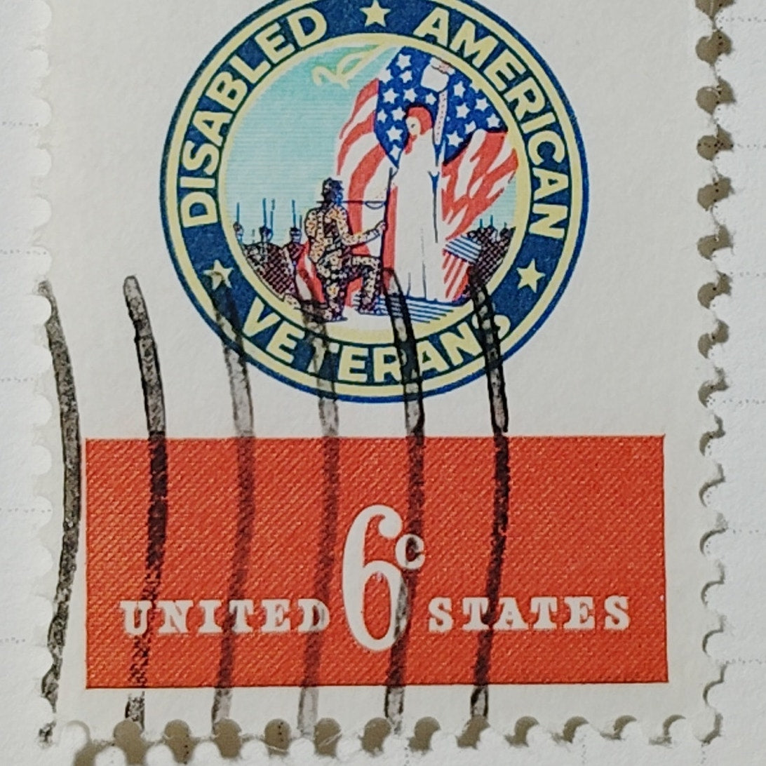 1970 US 6c Disabled American Veterans 50th Anniversary #1421 Used Cancelled