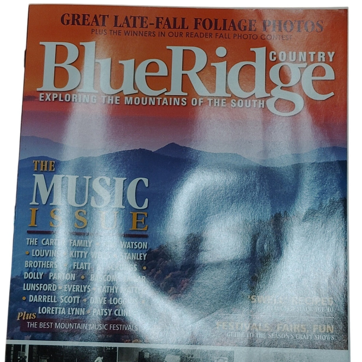 Blue Ridge Country Magazine Nov/Dec 2012 The Music Issue- Mountains of the South