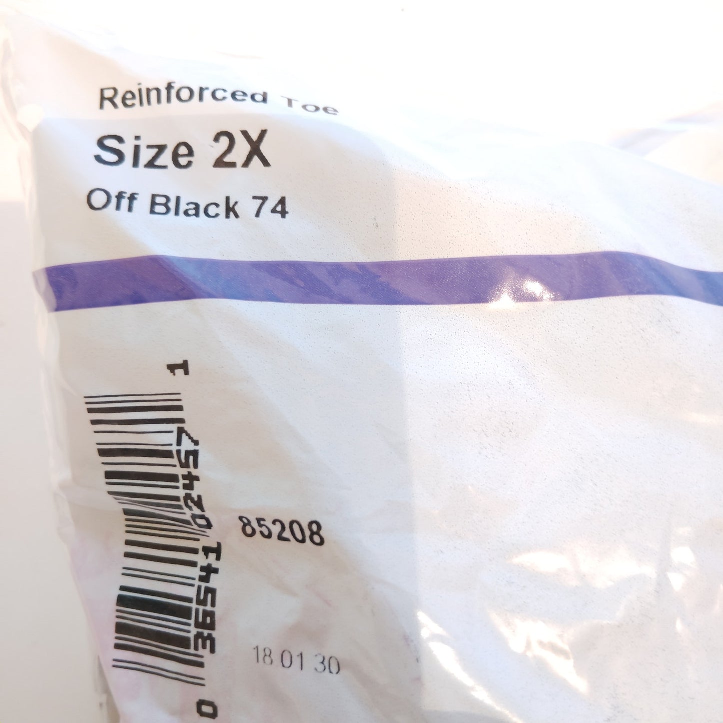 Just My Size Control Top Reinforced Toe Pantyhose 2X Off Black (4-Pack)