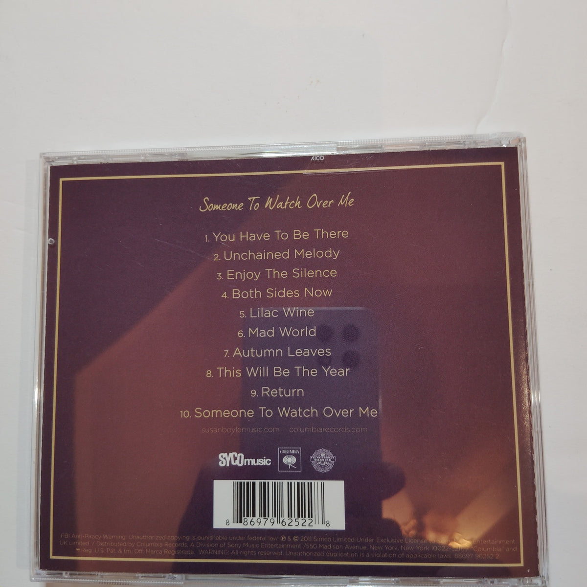 Susan Boyle - Someone To Watch Over Me Music CD - Syco/Columbia Records