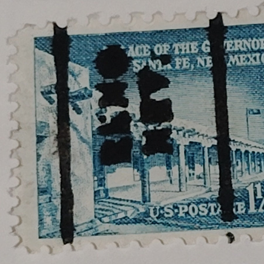 1954 1¼¢ Palace of the Governors Stamp – Liberty Series, Scott #1031A – Santa Fe