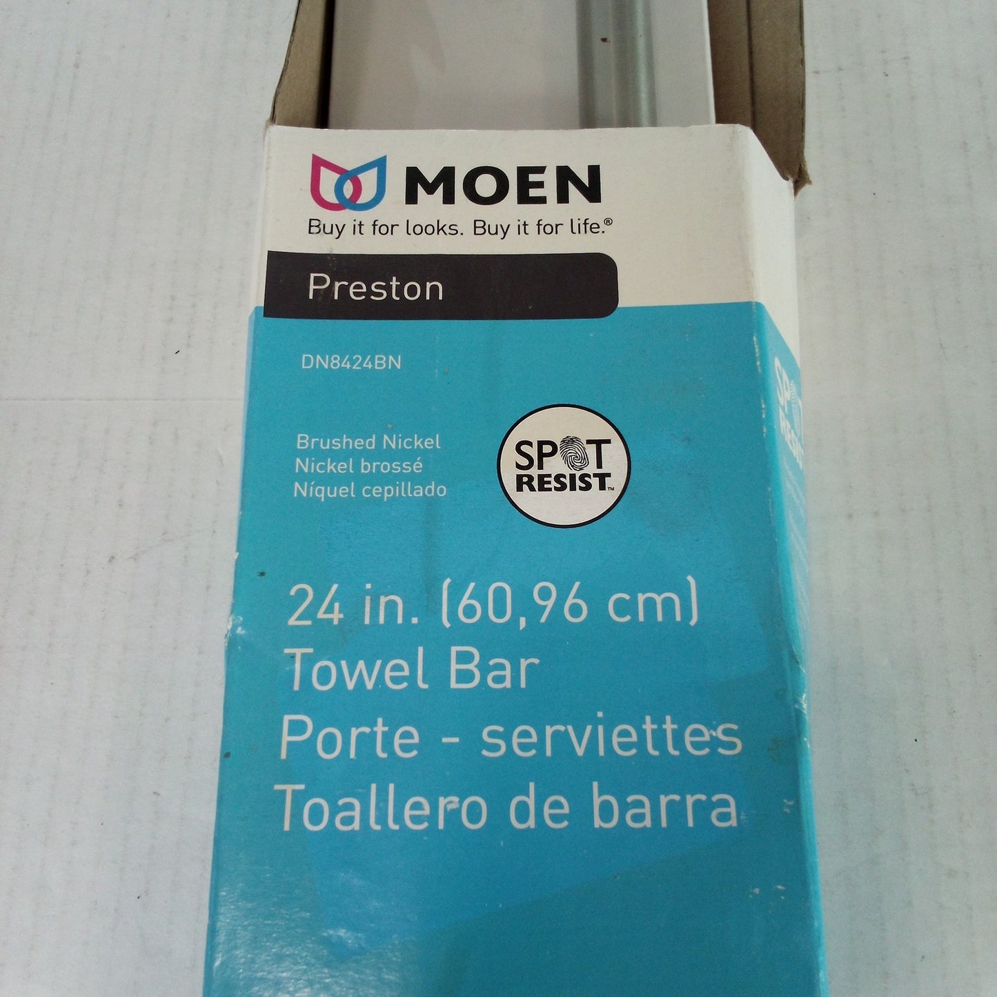Moen 24" Towel Bar – Brushed Nickel – DN8424BN