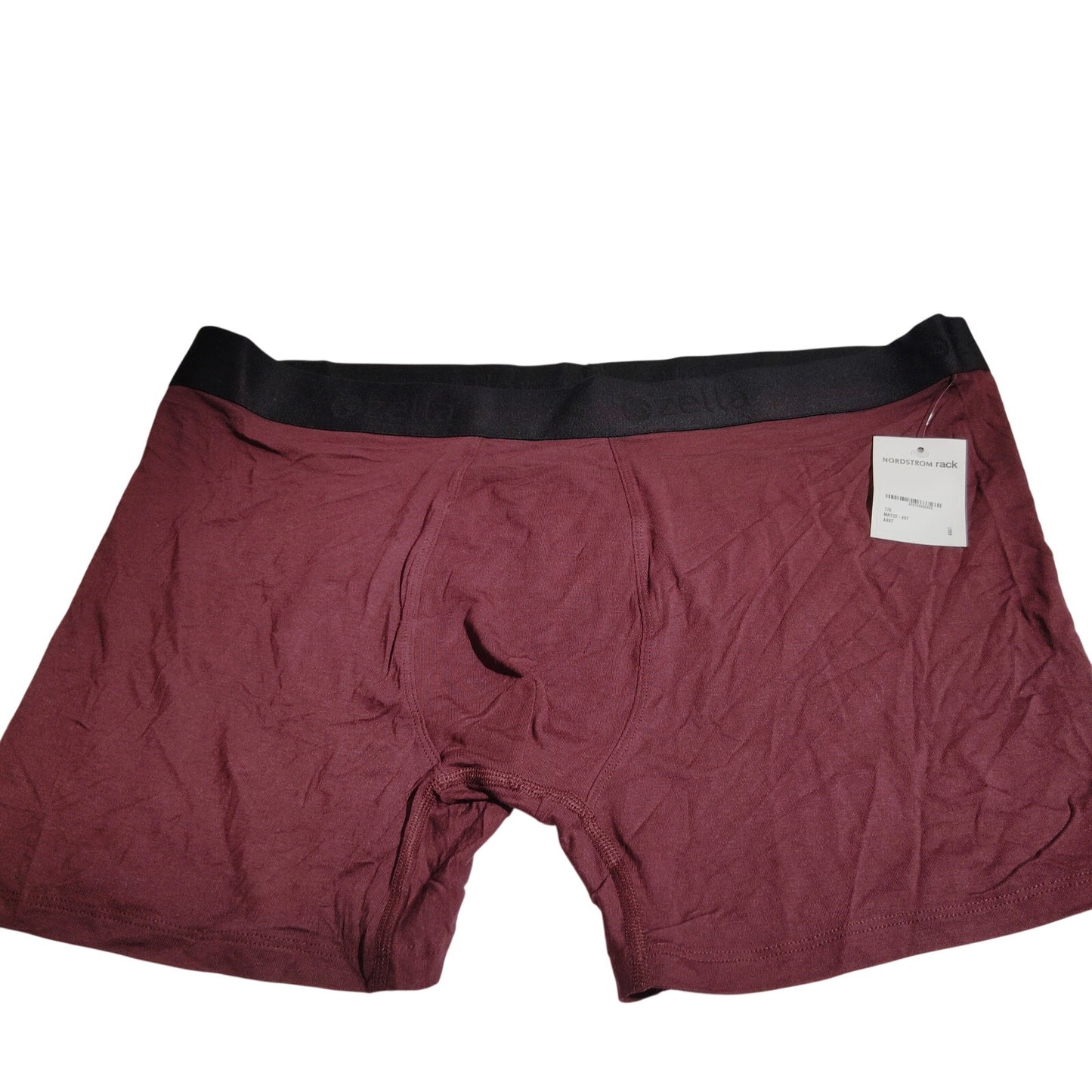 Nordstrom Zella Men’s Boxer Briefs, Burgundy, XL, 90% Micromodal / 10% Spandex