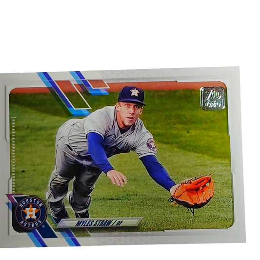 2021 Topps Update Myles Straw Houston Astros Outfielder OF Card #US317 VG/EX