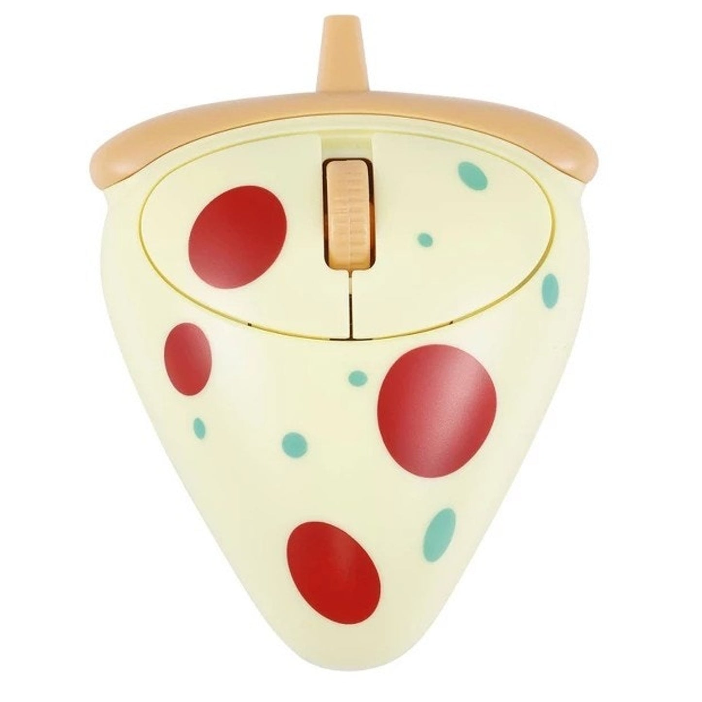 Vivitar 'Pizza' Novelty Wireless Computer Mouse – Yellow – Optical Scroll