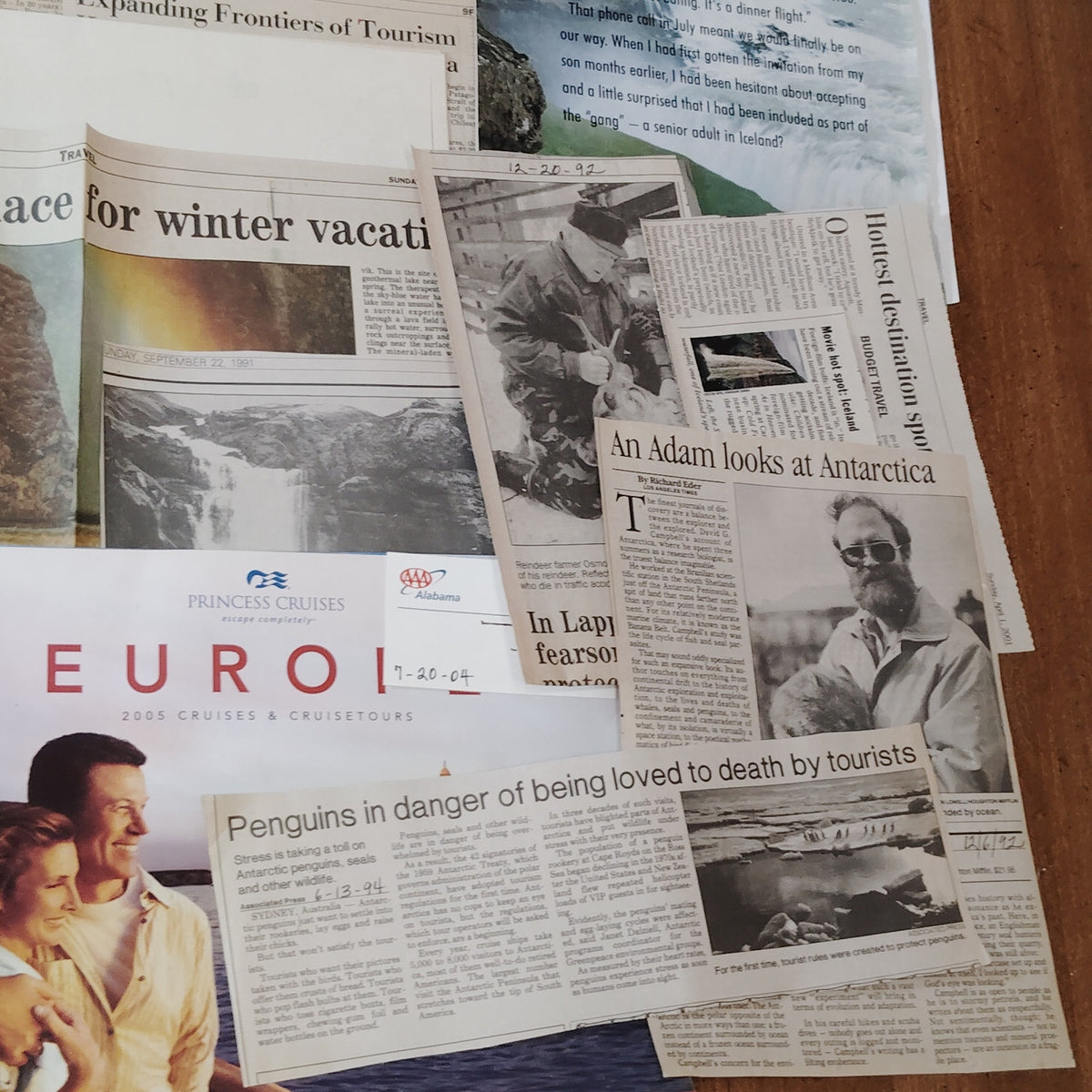 Vintage Iceland & Greenland Travel Ephemera Collection - Ads & Articles (1980s+)