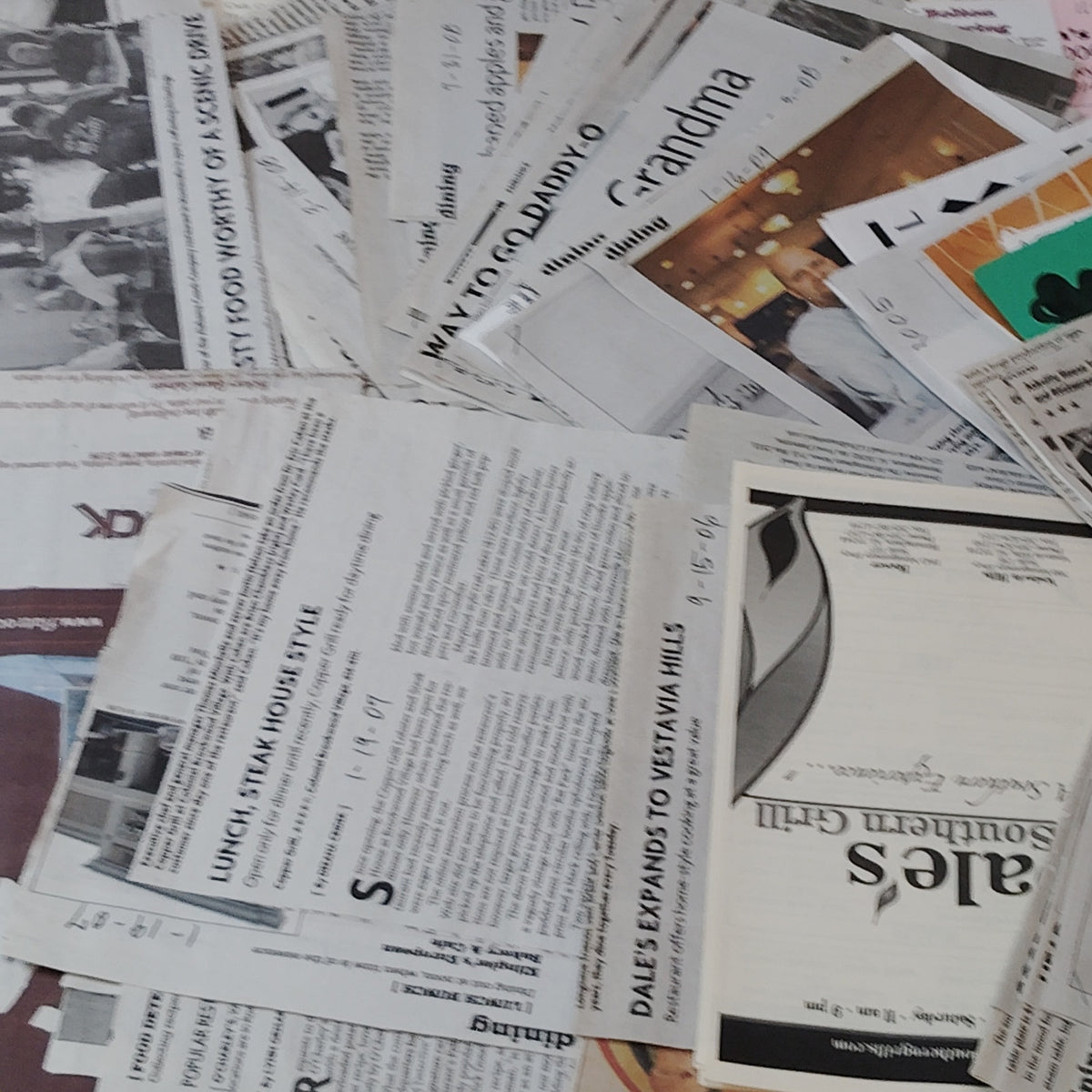 Vintage Alabama Restaurant Ephemera Collection 2005-2009 - Unique State History