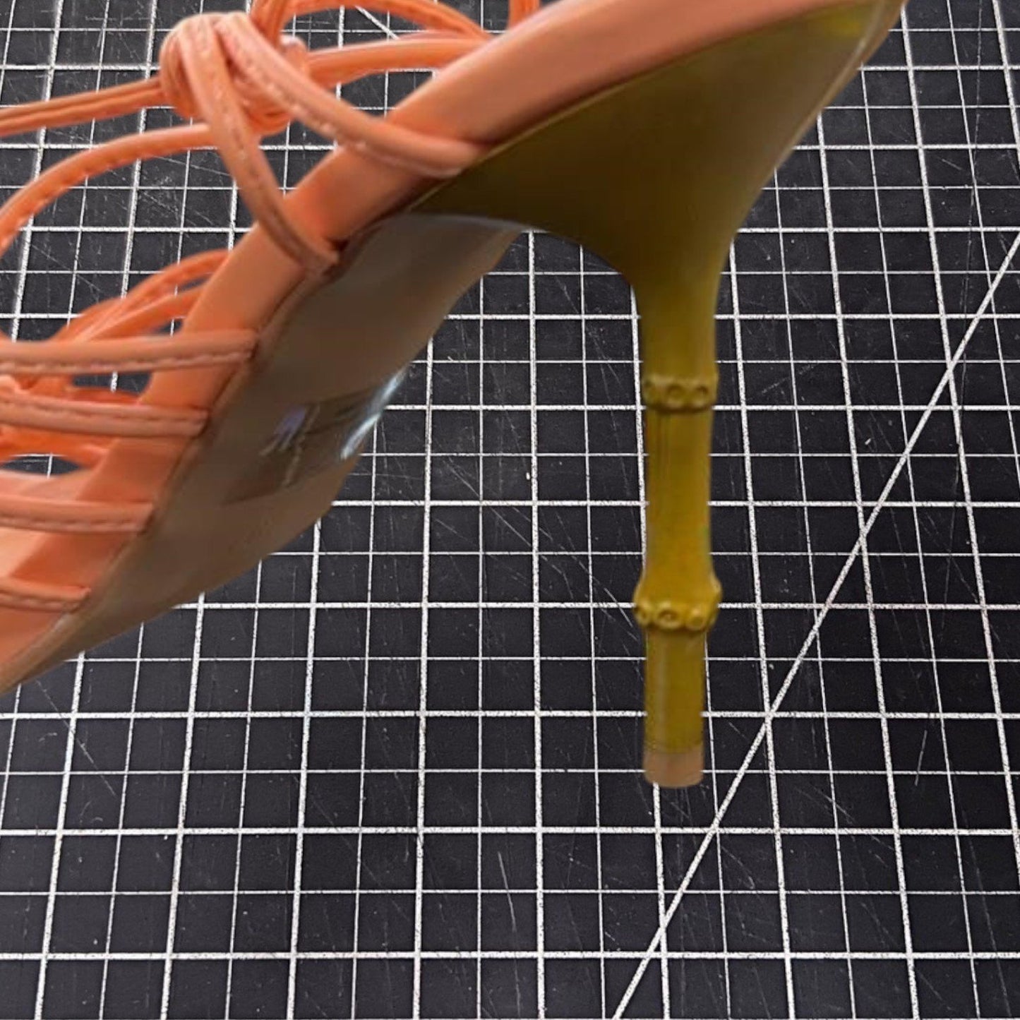 Cape Robbin Soan Women’s High Heels, Coral, Size 9, Strappy Lace-Up, Square Toe