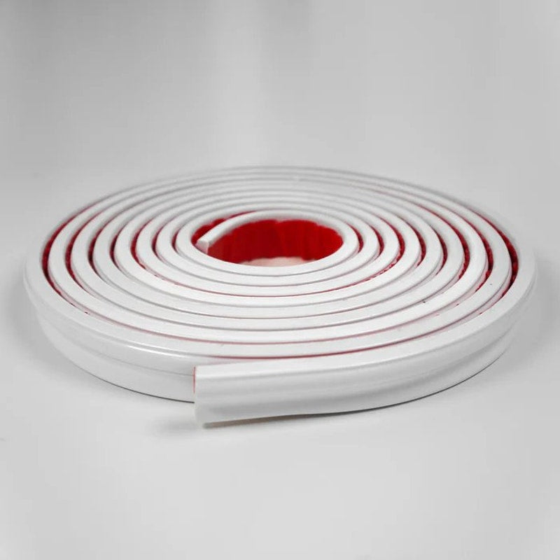 White Peel‑and‑Stick Molding Trim 16.4 Ft × 1.26" × 0.43" Waterproof – NIP