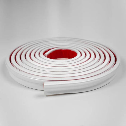 White Peel‑and‑Stick Molding Trim 16.4 Ft × 1.26" × 0.43" Waterproof – NIP