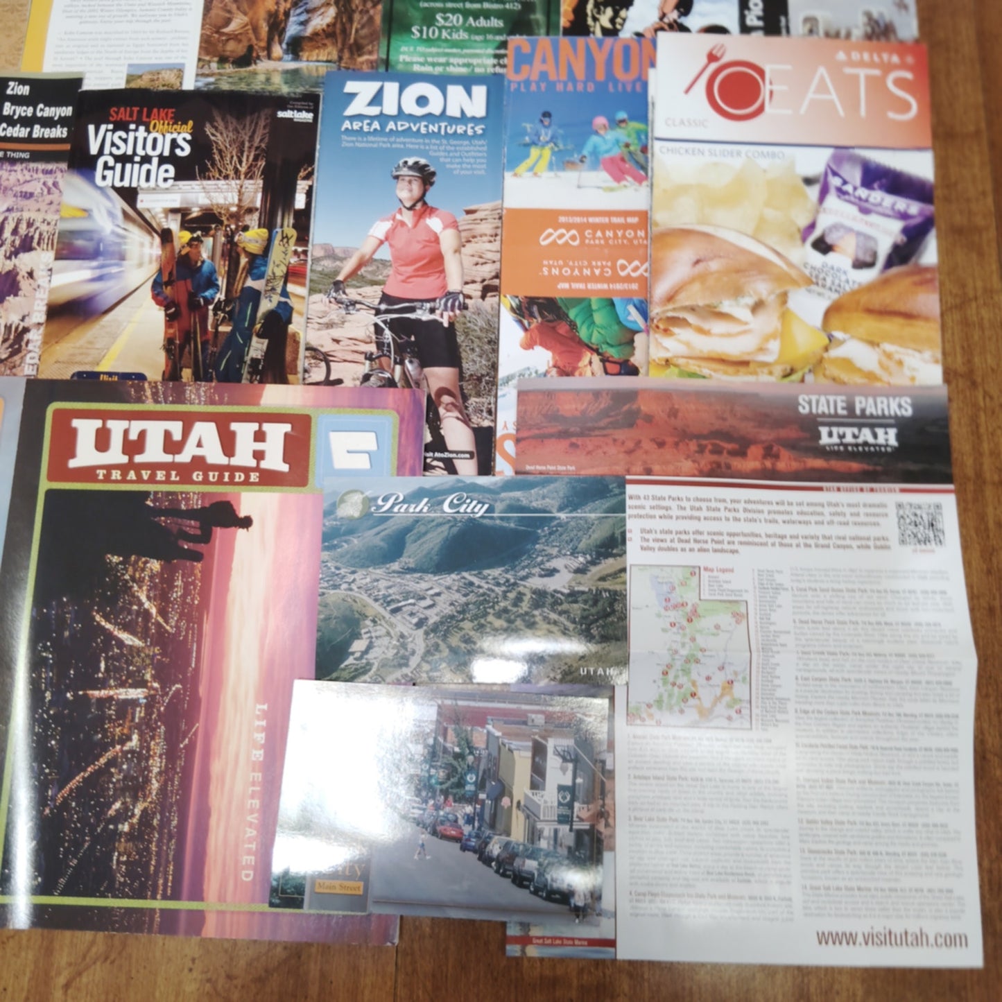 Park City, Utah 2014 Vacation Ephemera Travel Guides, Maps, Brochures Collection