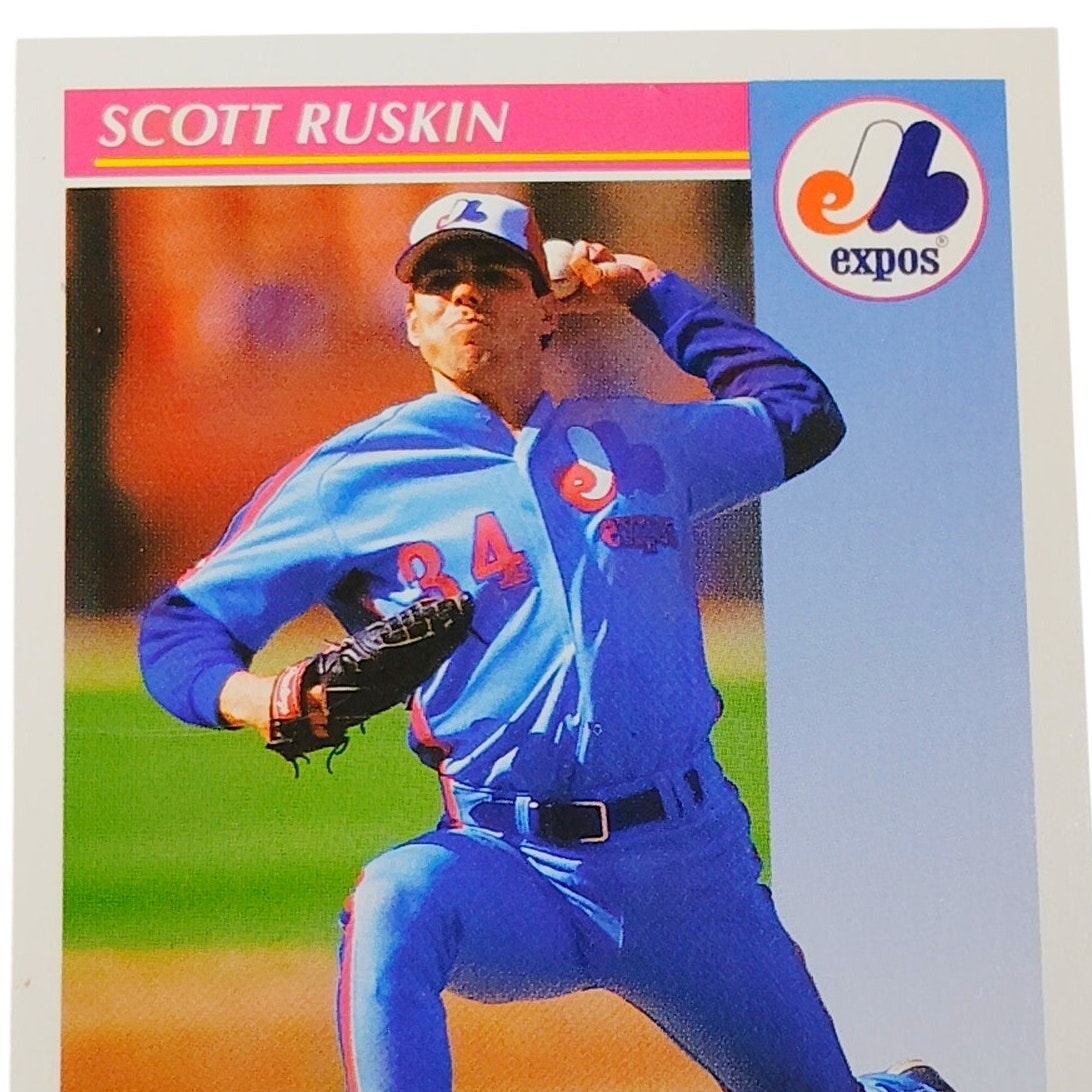 1992 Score Scott Ruskin #121 Montreal Expos Relief Pitcher MLB Baseball NM