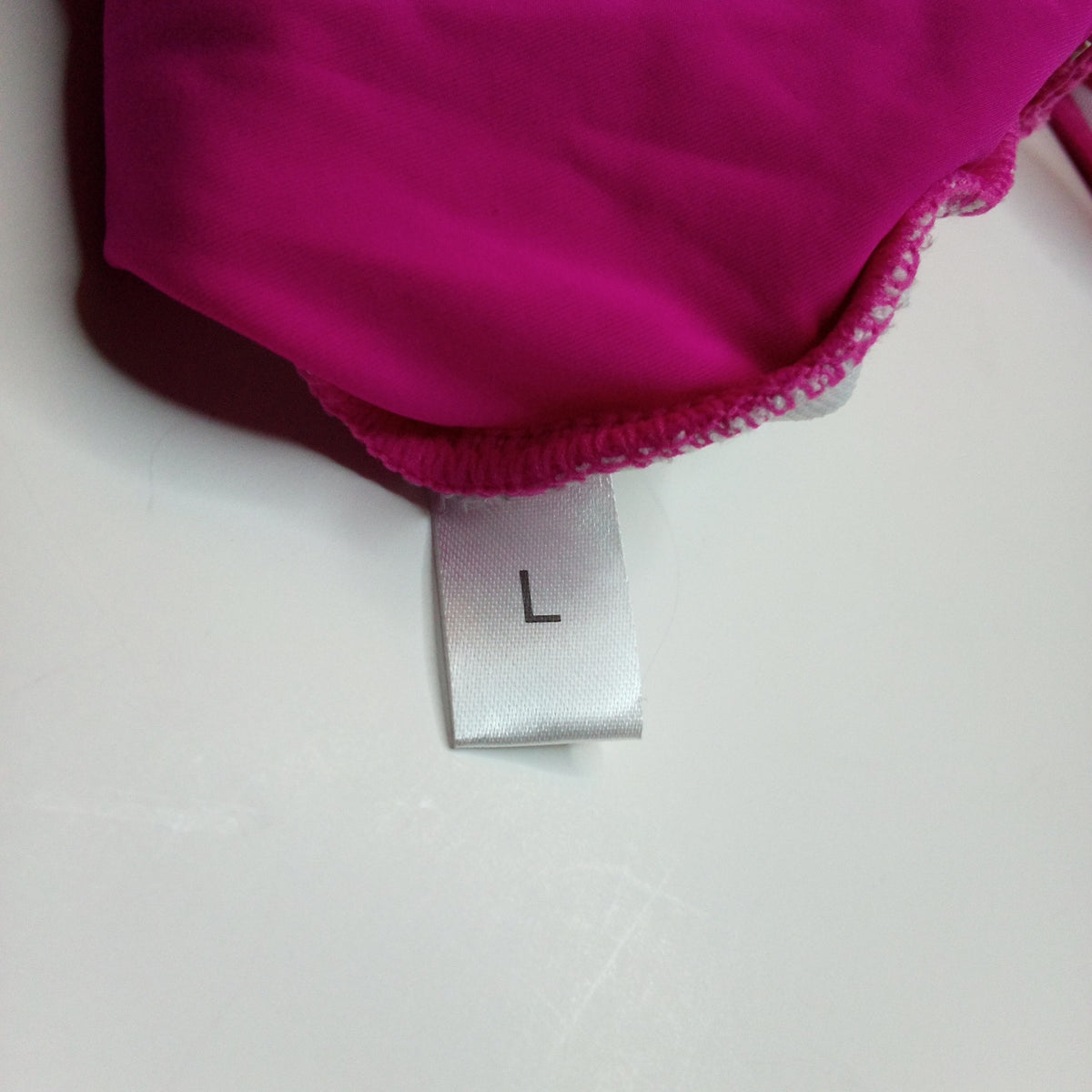 Hot Pink One Piece Swimsuit Women's L - Neon Yellow Zipper Detail NWOT