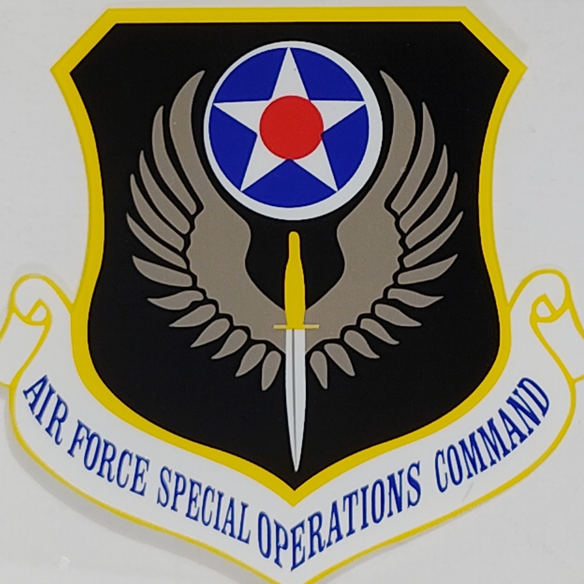 USAF Special Operations Command Decal – 3.5" x 3.25" Mylar Vinyl – D137-AF