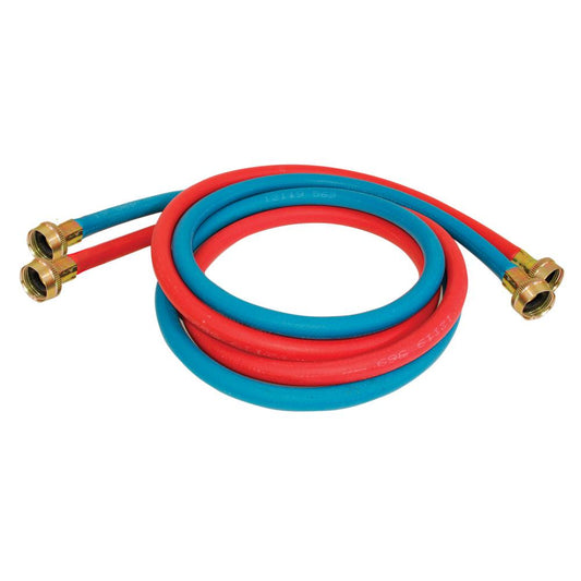 Everbilt 5ft Color-Coded Washer Fill Hose 2-Pack ( 1 Red / 1 Blue)