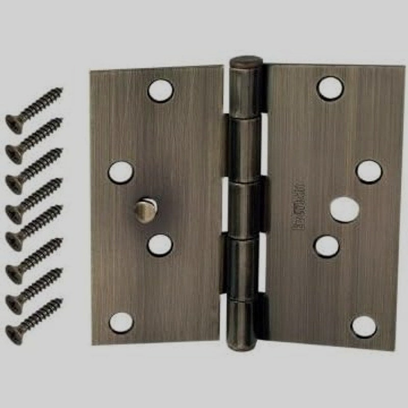 Everbilt Value Pk - 3PK - 4 in Door Hinges - Antique Brass Finish, NIP