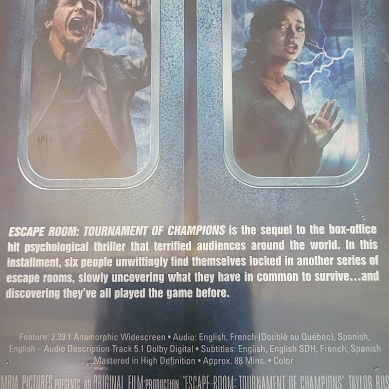 Escape Room Tournament of Champions DVD 2021 Thriller – Survival Horror Sequel