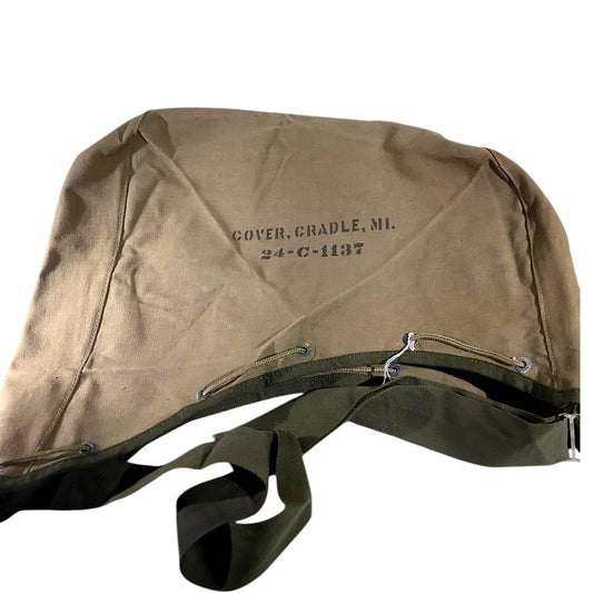 WWII Cover, Cradle, M1, Canvas Protected Cradle Mount- Great Collectors Item