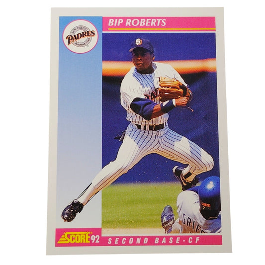 1992 Score Bip Roberts #123 San Diego Padres Second Baseman MLB Baseball NM