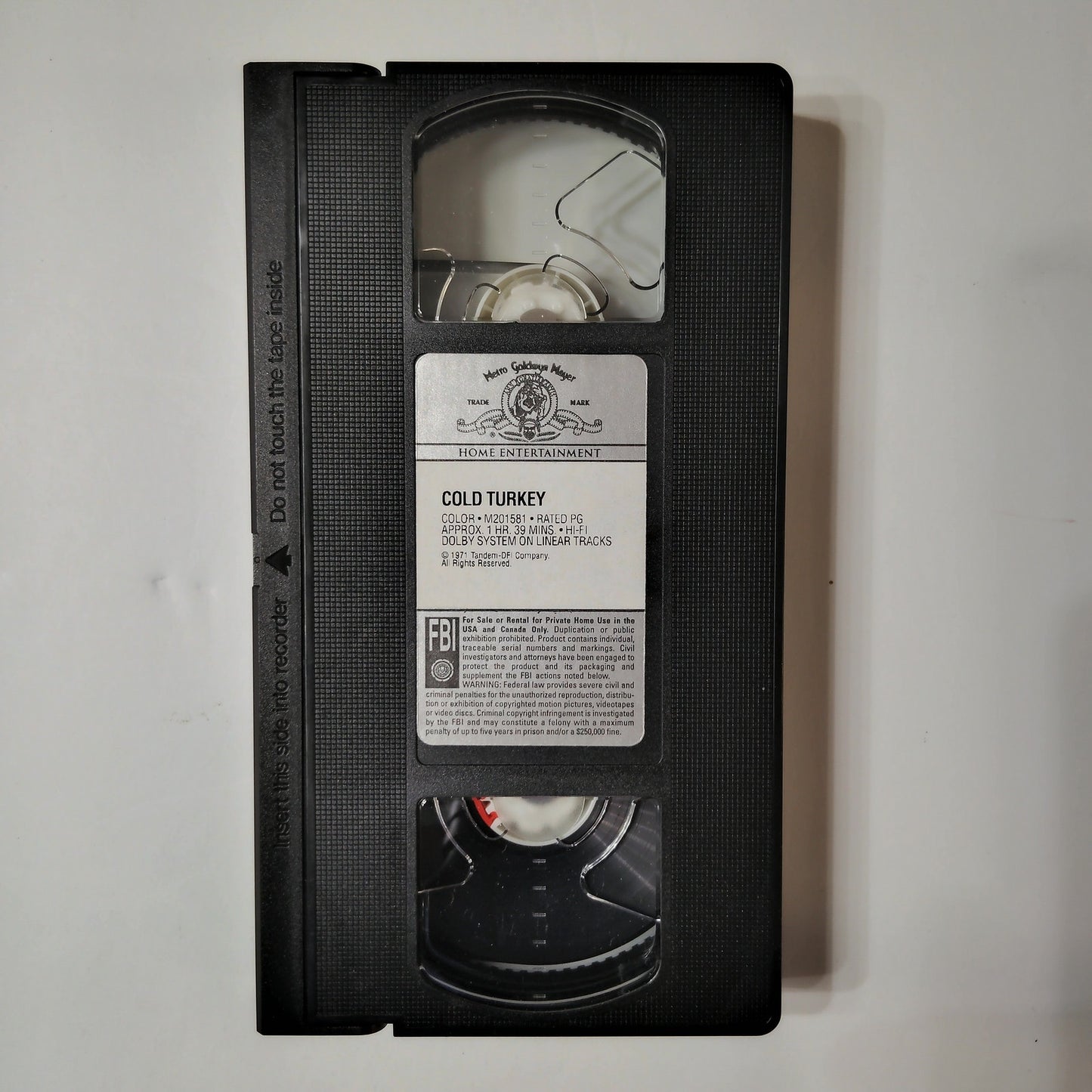 Cold Turkey VHS 1990 1971 Dick Van Dyke Norman Lear MGM UA Comedy Satire
