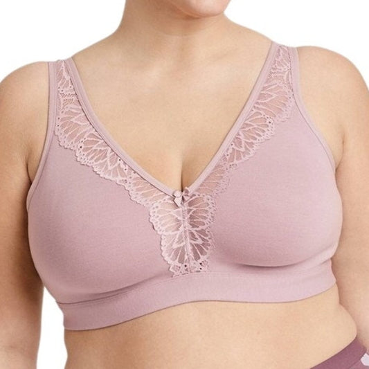 Auden Plus Size Wirefree Bra – Pink – 42DDD / 42F – Unlined – Women’s