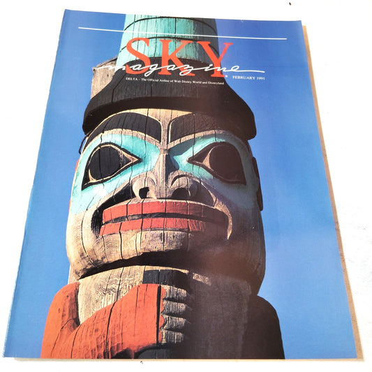 Delta SKY Magazine - February 1991 - Totem Poles, German Steins, Nagoya