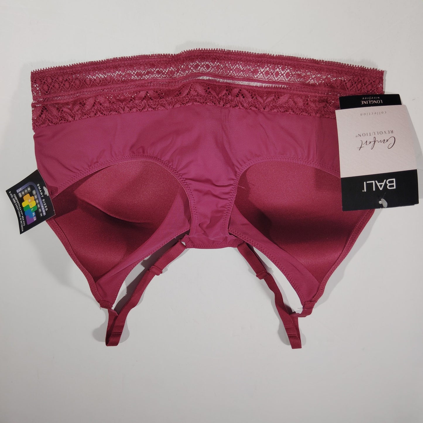 Bali Comfort Revolution Lace Wireless Bralette – Deep Cerise – Small – Women’s