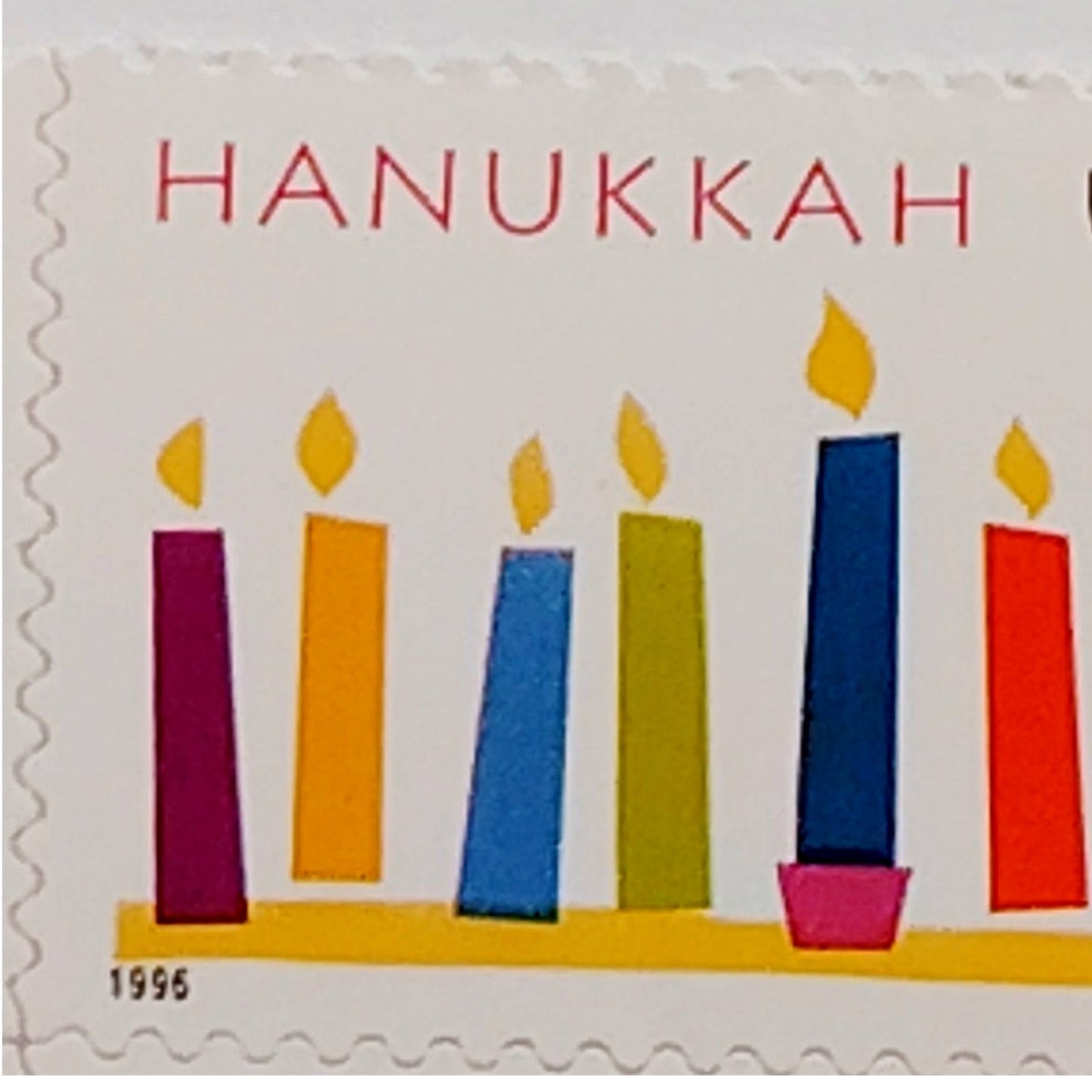Block of 4 – 1996 USA 32¢ Hanukkah MNH Scott 3118 Plate Block