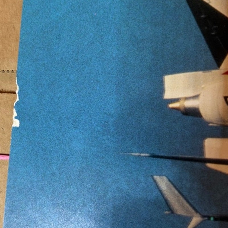 Vintage Delta L-1011 Plane Poster "Comfort on a Higher Plane" 1990s Blue 22x18"