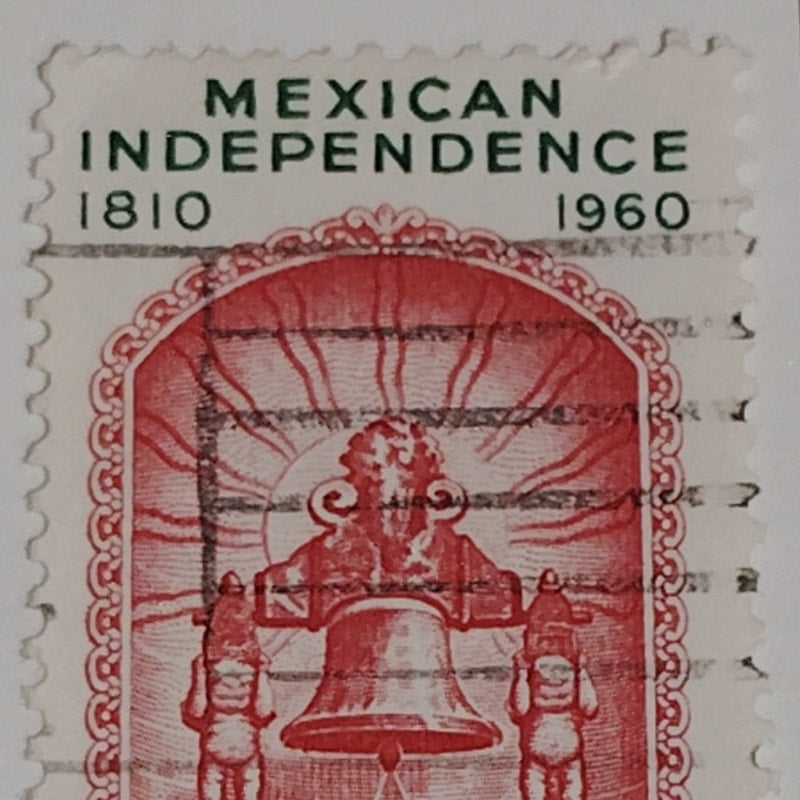 1960 Scott #1157 – 4¢ Mexican Independence / Joint Issue with Mexico – Canceled
