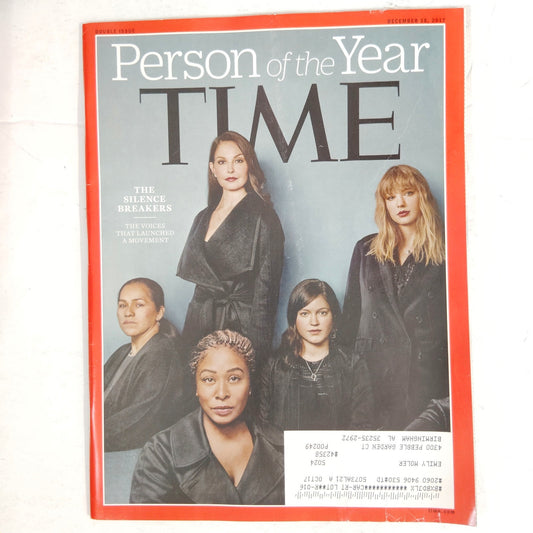 Time Magazine December 18, 2017 Person of the Year: The Silence Breakers