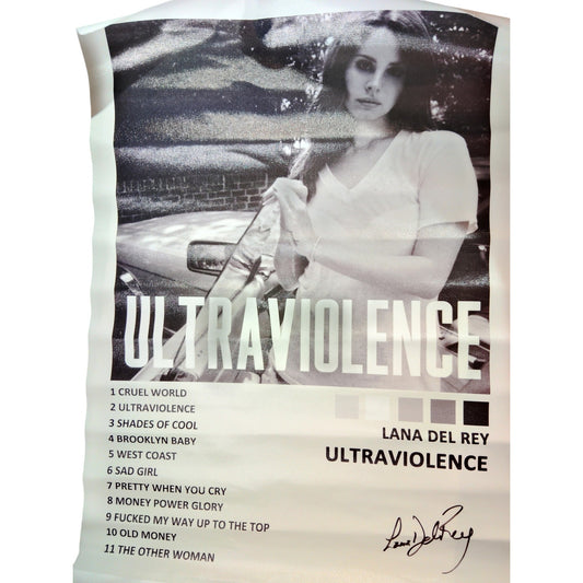 16x24" Lana Del Rey “Ultraviolence” Canvas Print Poster – Album Cover Art (Unframed)
