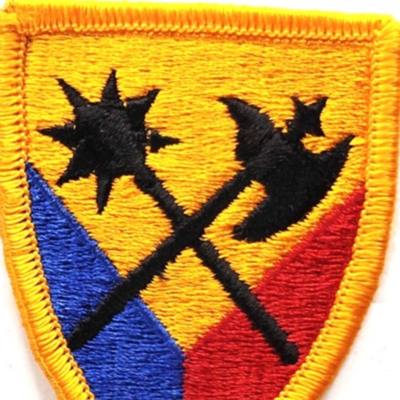 US Army 194th Armored Brigade Novelty Patch Full Color 2‑3/8" × 1‑7/8" Sew‑On
