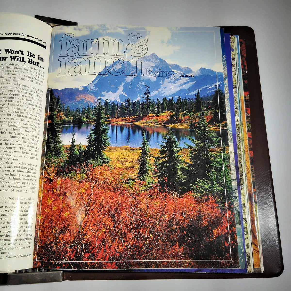 Vintage Farm & Ranch Living 1986-1987 Bound Magazine Lot of 11 in Reiman Binder