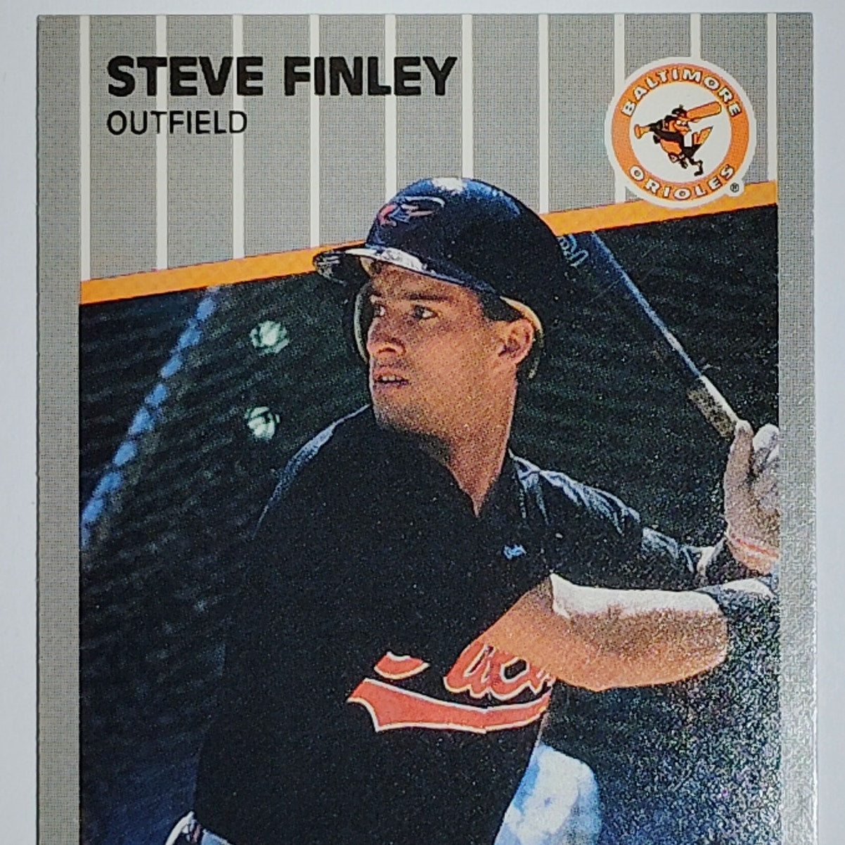 1989 Fleer Update Steve Finley #U-3 Baltimore Orioles Rookie RC - Outfield VG/EX