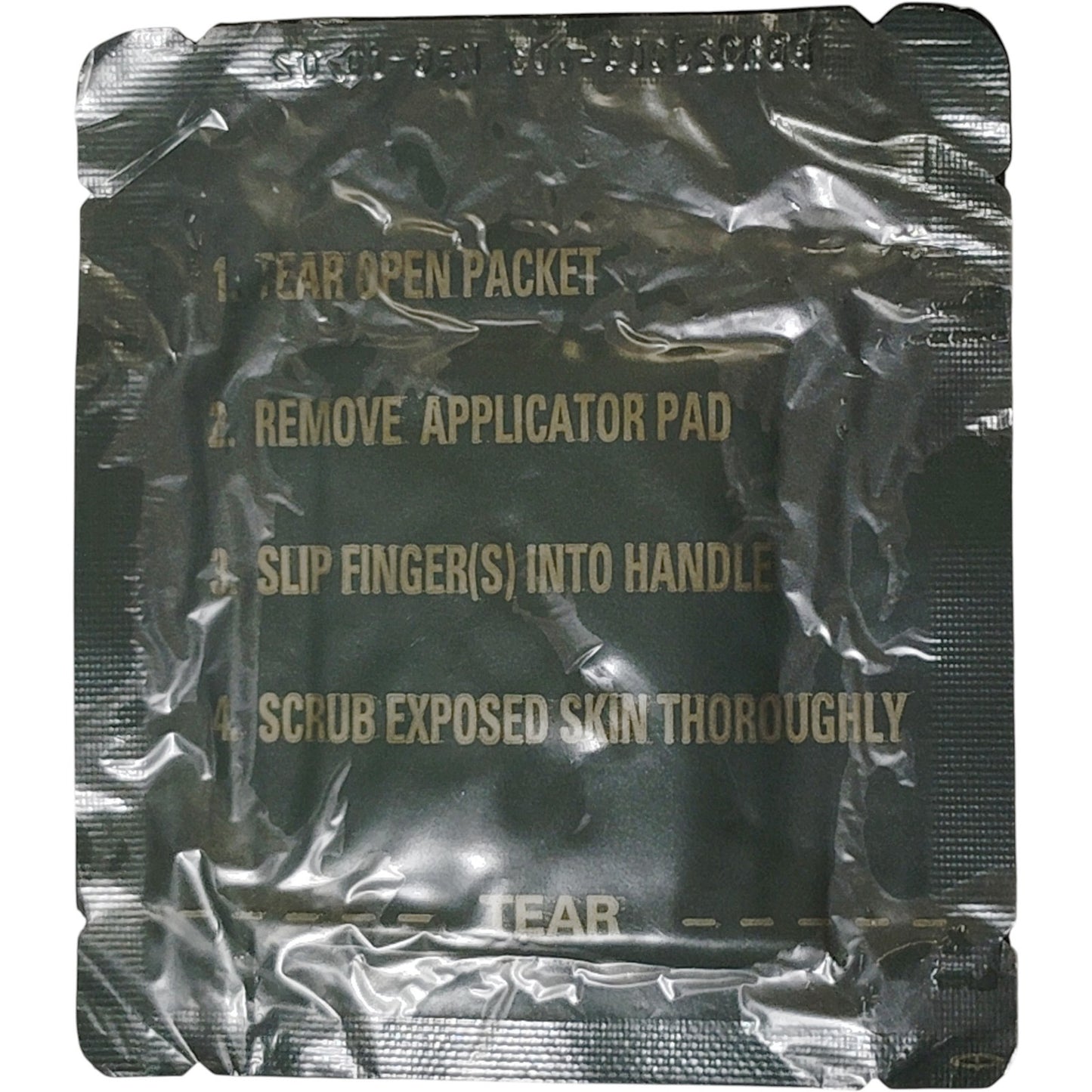 2pk Military Skin Decontamination Packets, Unopened, External Use, Vintage 08/02