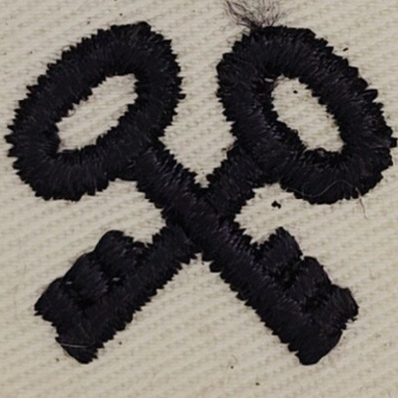 US Navy Storekeeper SK Striker Patch Crossed Keys – TE Sew‑On 2‑1/4" × 1‑7/8"