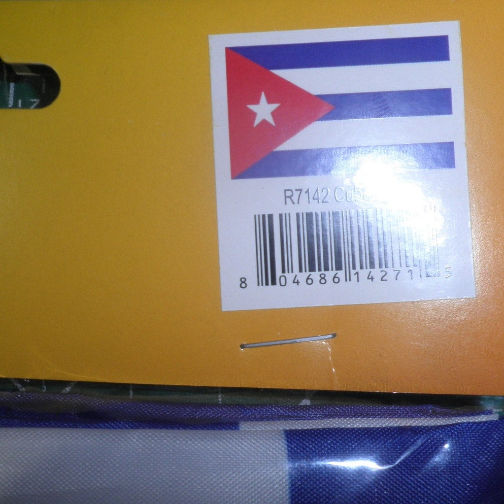 Cuba Flag, 3' x 5'  68D Poly Flag / Banner, La Estrella Solitaria