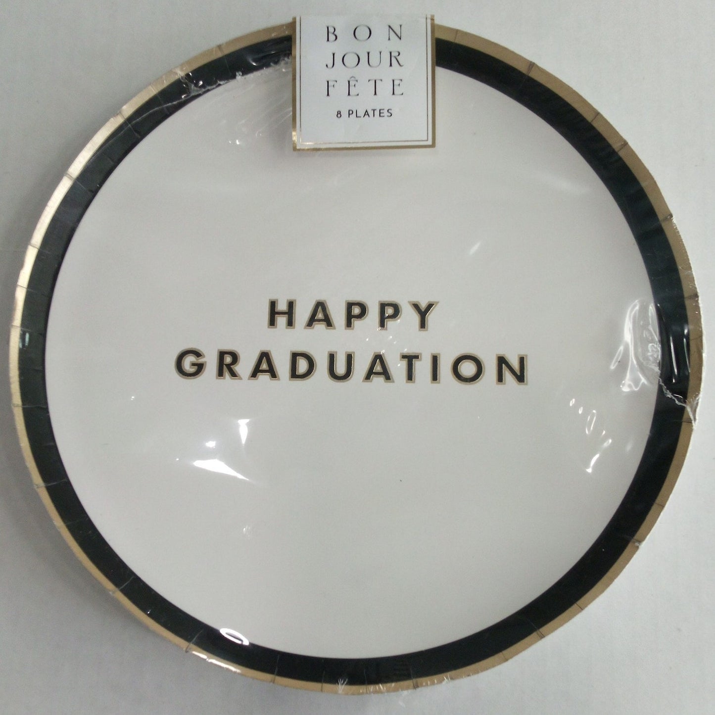 Happy Graduation 8 inch Snack Plates – 8ct – Bonjour Fete