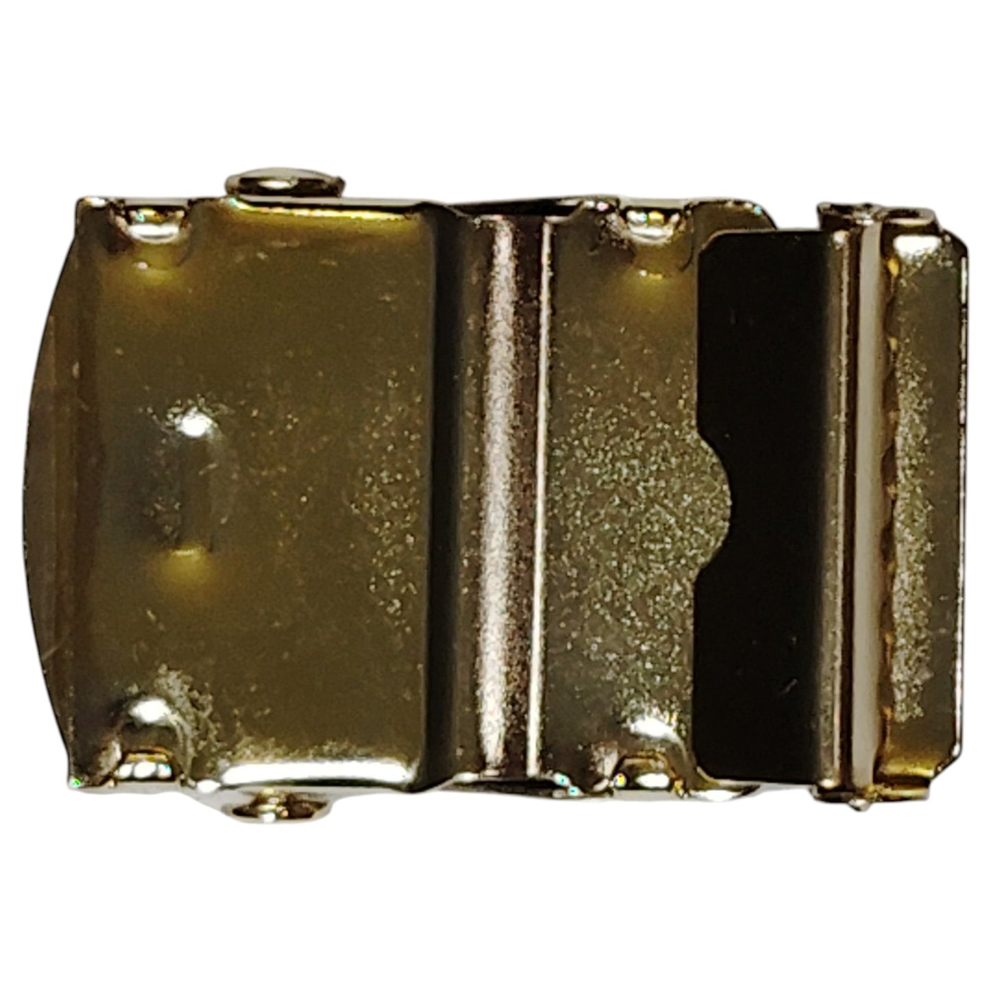 Brass Belt Buckle – 1-5/16" Fits 1-1/4" Web Belts, Unstamped, w/ Protective Film