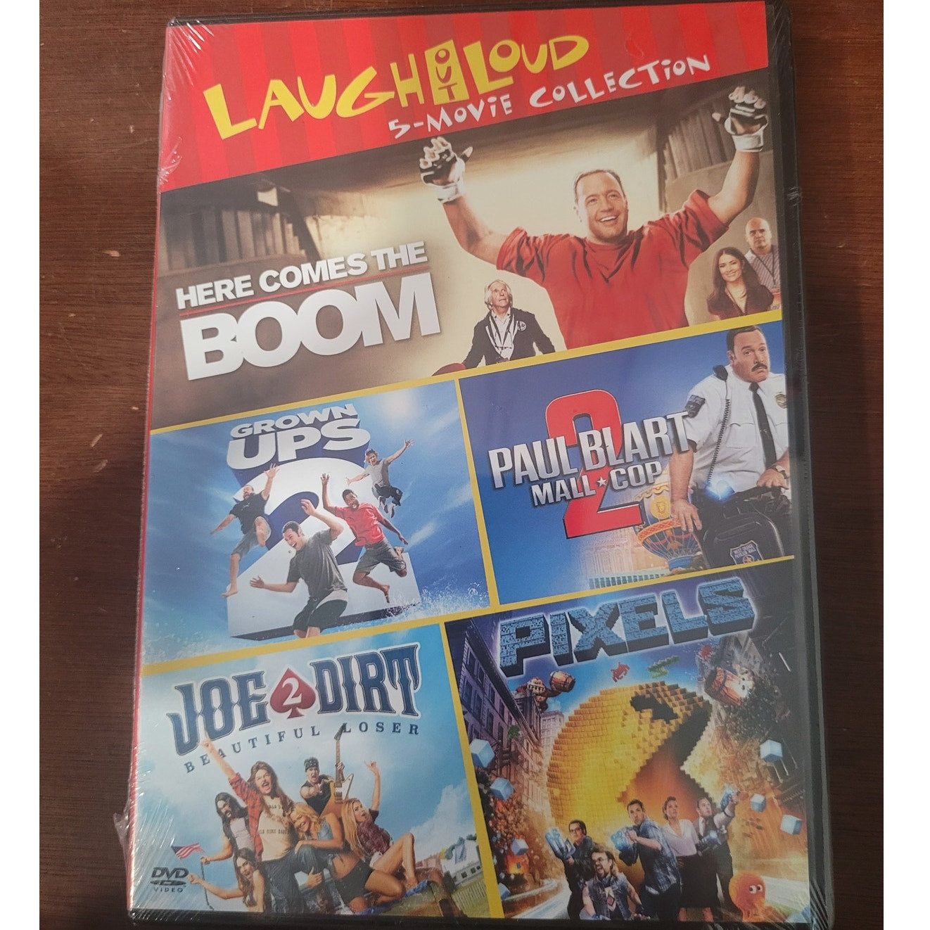 Comedy 5-Movies - Grown Ups 2 Here Comes the Boom Joe Dirt 2 Mall Cop 2 Pixels