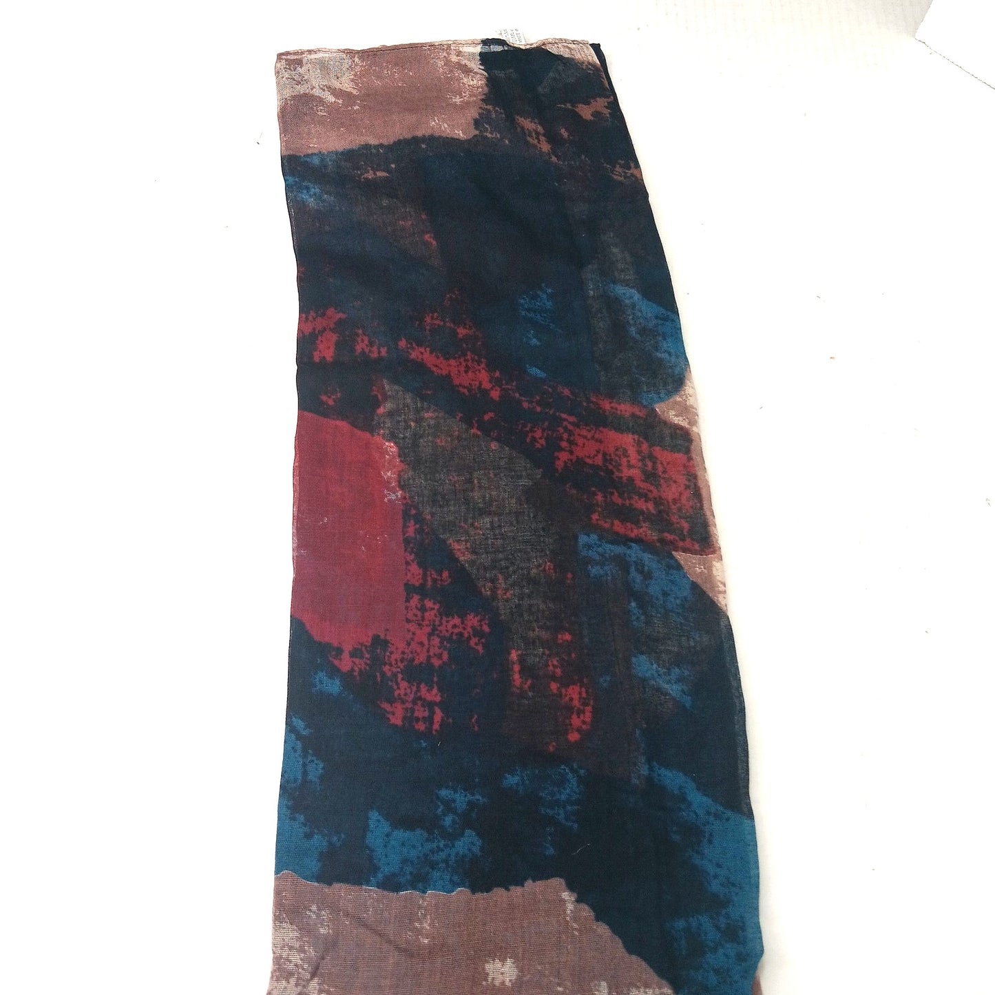 Lucky Leaf Infinity Scarf Lightweight 100% Viscose Multi‑Color Artist Print