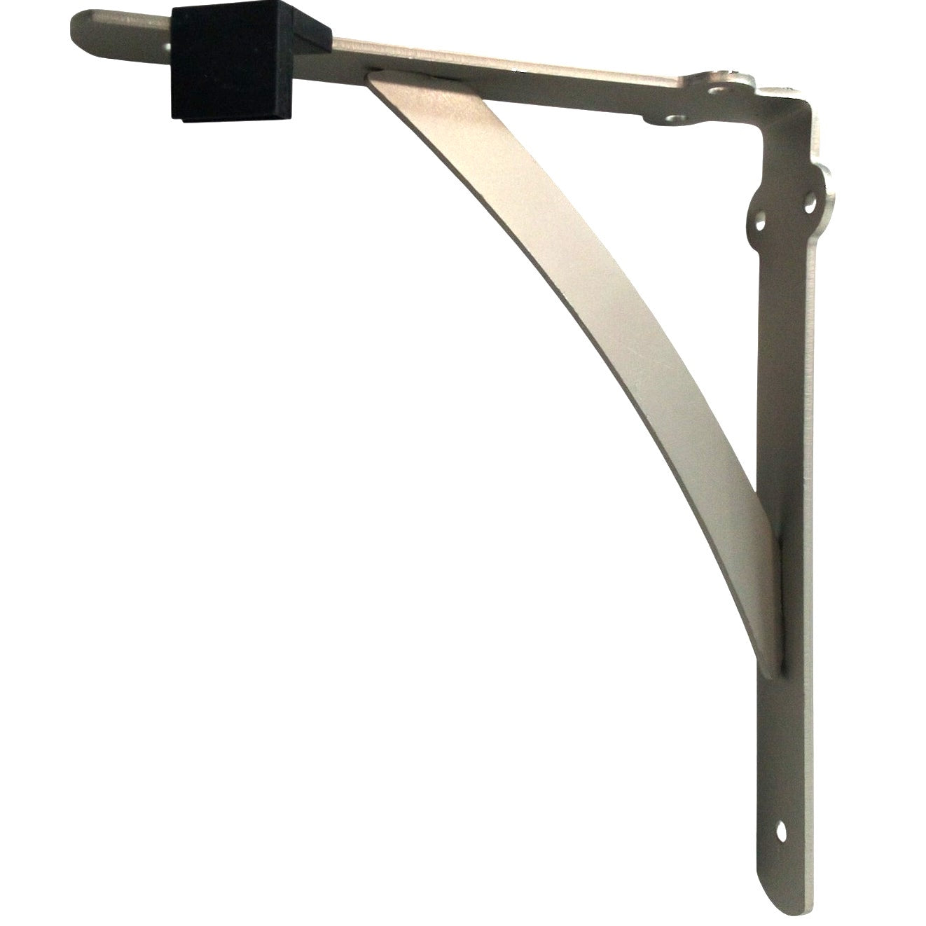 1 Case of 8 Everbilt Heavy‑Duty Shelf Bracket – Satin Nickel – 10" × 8"