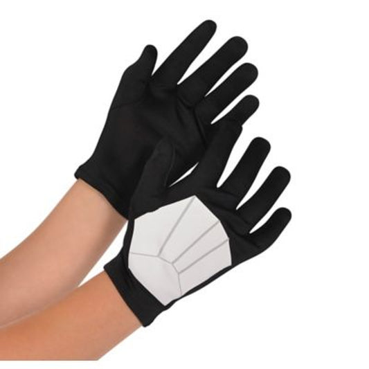 Kids Child Stormtrooper Gloves Halloween Costume Accessory, Black