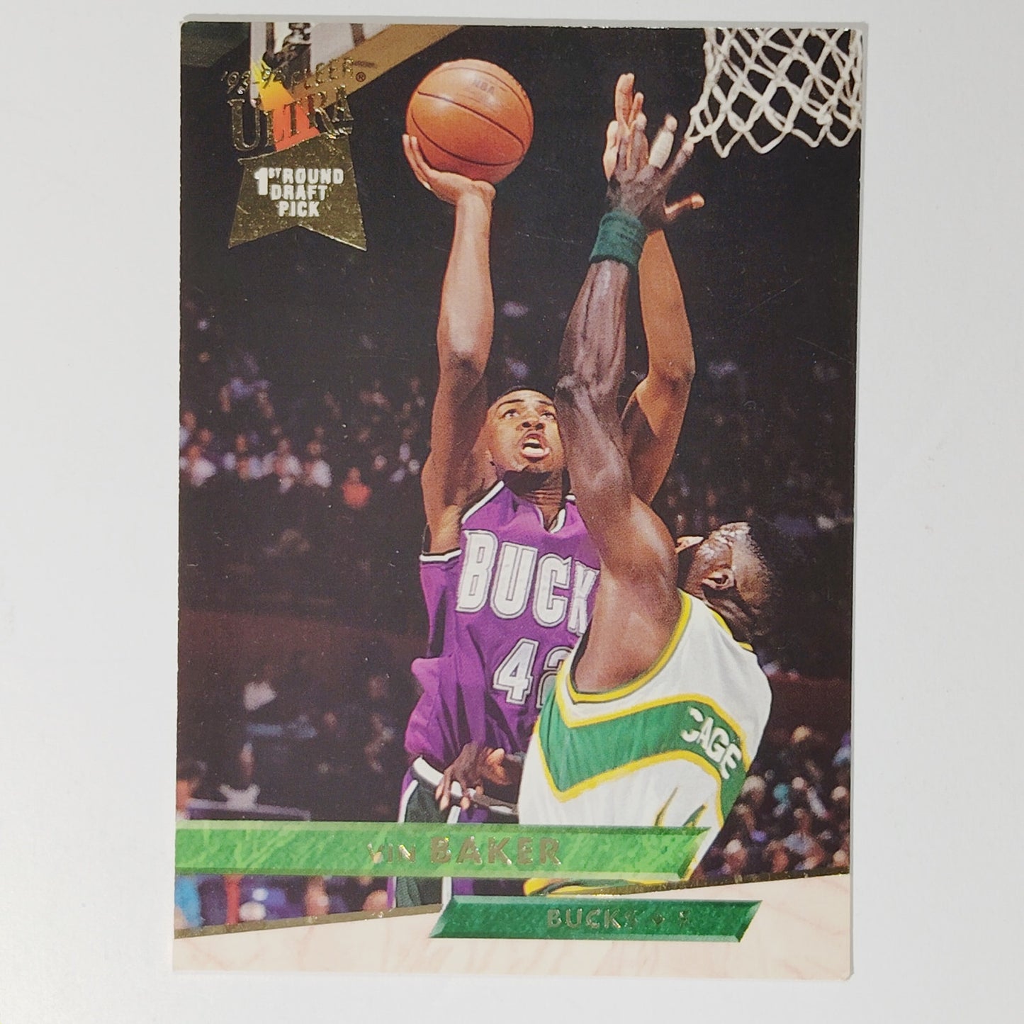 1993-94 Ultra Vin Baker #282 Milwaukee Bucks Forward, NBA Rookie Card